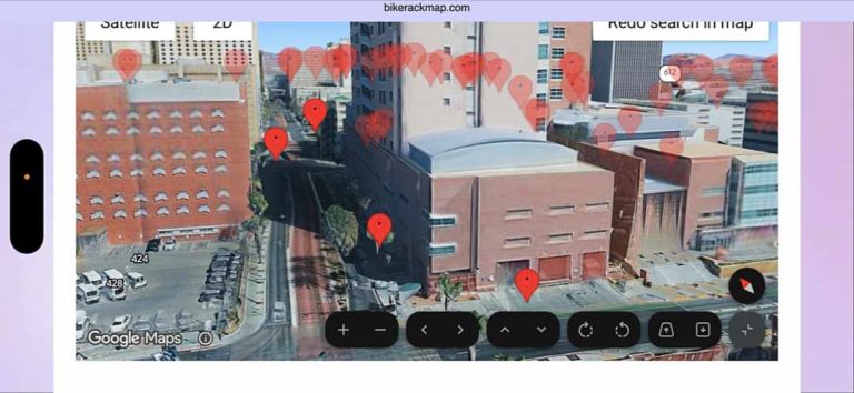 New immersive 3D map view provides unique bike parking location insights